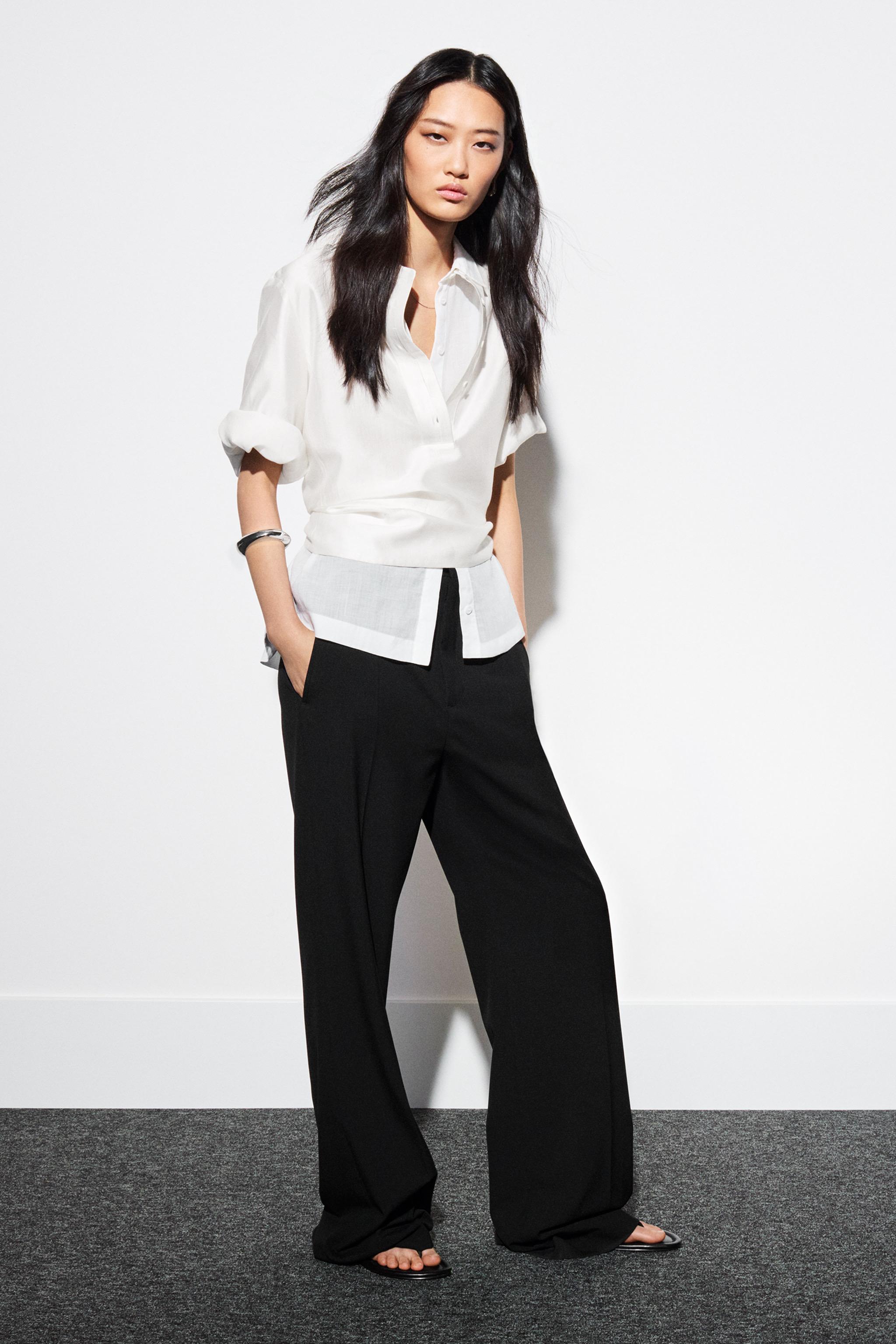 CHEMISE OVERSIZE AVEC RAMIE ZW COLLECTION